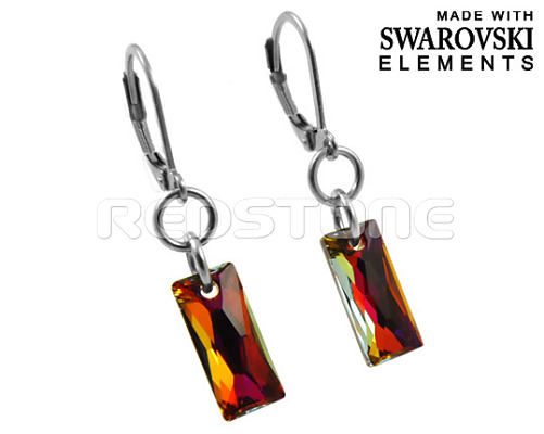 Náušnice Swarovski Elements RED8075